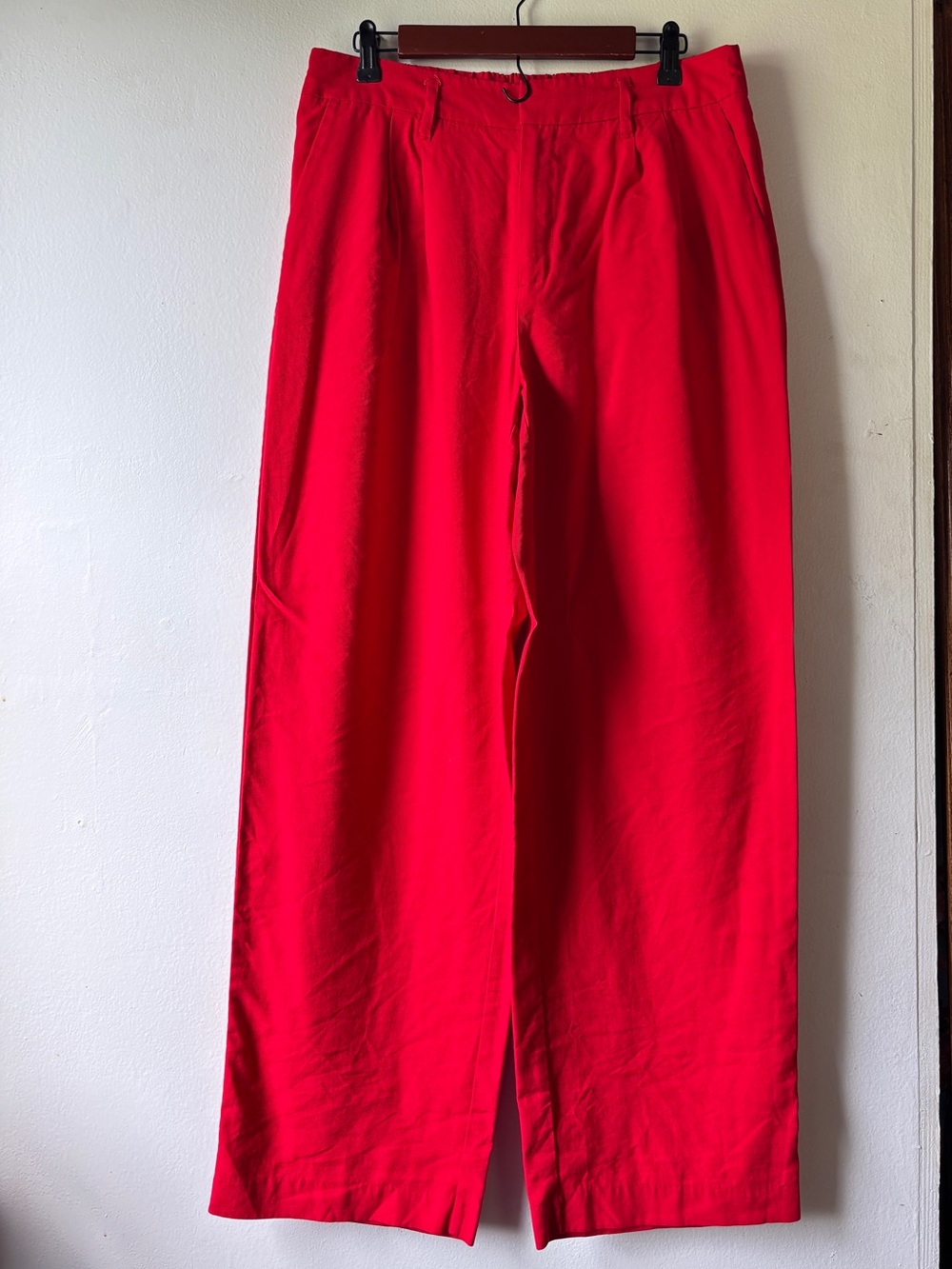 a new day Bright Red Straight-Leg Chinos